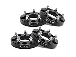 1-Inch 5-lug Wheel Spacers; Black; Set of Four (66-96 Bronco)