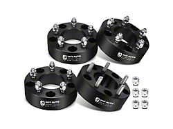 2-Inch 5-lug Wheel Spacers; Black; Set of Four (66-96 Bronco)