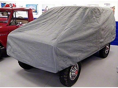 4-Layer Breathable Full Car Cover; Gray (66-77 Bronco)