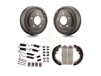 Brake Drum, Shoe and Spring Kit; Rear (87-96 Bronco)