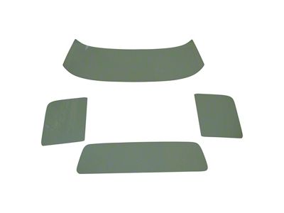 Glass Kit without Band; Green Tinted (78-79 Bronco)