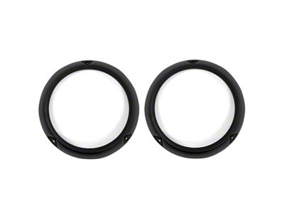 Headlight Bezel Trim Ring; Black (66-77 Bronco)