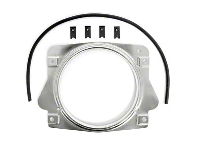 Instrument Cluster Bezel; Chrome (66-77 Bronco)