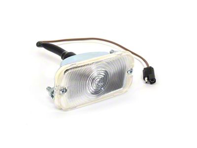 Turn Signal Parking Light Assembly; Clear Lens (66-68 Bronco)