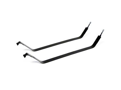 Upper Fuel Tank Straps for 33-Gallon Fuel Tank; Black (78-96 Bronco)