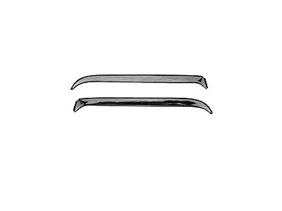 Ventshade Window Deflectors; Stainless Steel (80-96 Bronco)