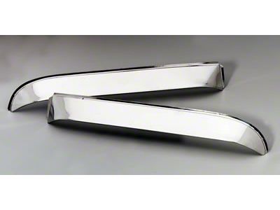 Xwide Ventshade Window Deflectors; Stainless Steel (80-96 Bronco)