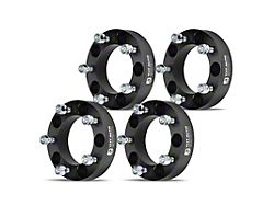 1.50-Inch 5-Lug Wheel Spacers; Black; Set of Four (66-96 Bronco)