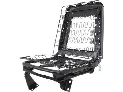 Bucket Seat Back Frame, Bottom Base and Spring Assembly; Passenger Side (66-77 Bronco)