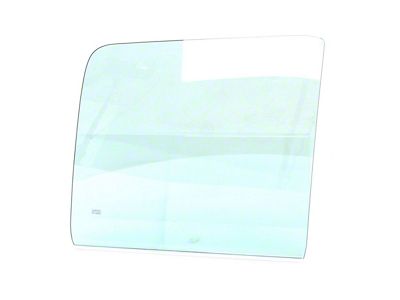 Front Door Glass; Green Tint; Passenger Side (73-79 Bronco)