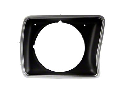Headlight Bezel; Passenger Side (78-79 Bronco w/ Round Headlights)