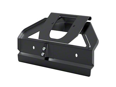 License Plate Bracket; Black EDP Coated (66-77 Bronco)