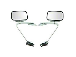 Manual Mirrors; Chrome (80-96 Bronco)