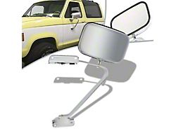 OE Style Manual Mirror; Chrome; Driver Side (80-89 Bronco)
