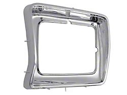 Rectangle Headlight Door; Chrome; Driver Side (78-79 Bronco)