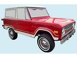 Stripe Kit; White/Orange (73-77 Bronco)
