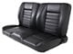 TMI Cruiser Pro-Bench Split Back Seat; 60-Inch; Black Madrid Vinyl with Black Stitching (Universal; Some Adaptation May Be Required)