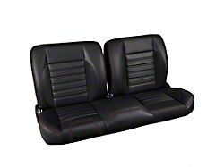 Pro-Series Universal Sport Bench Seat; 60-Inch; Charcoal Black Verona Vinyl with Black Stitching (Universal; Some Adaptation May Be Required)