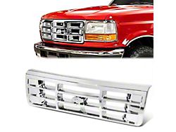 Upper Replacement Grille; Chrome (92-96 Bronco)