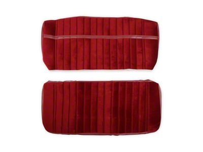 Brothers Trucks Cloth/Vinyl Seat Upholstery Kit; Maroon/Burgundy (73-80 C/K10 Regular Cab)