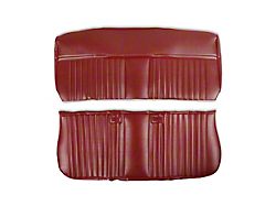 Brothers Trucks Deluxe Pleat Vinyl Front Seat Upholstery Kit; Maroon (81-86 C/K10)