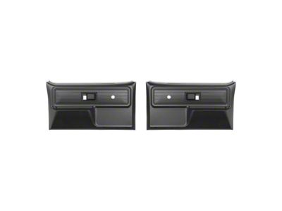 Brothers Trucks Door Panels; Black (77-80 C10, C15, K10, K15)