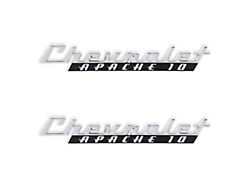 Brothers Trucks Fender Badges; Chevrolet Apache 10 (1960 C/K10)