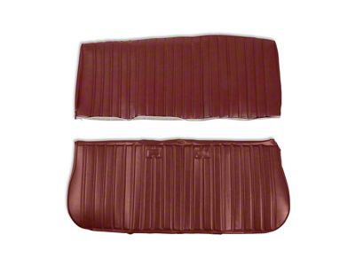 Brothers Trucks Full Pleat Vinyl Front Seat Upholstery Kit; Maroon (81-86 C/K10)