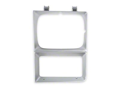 Brothers Trucks Headlight Bezel; Driver Side; Argent Grey (85-86 C/K10 w/ Single Headlights)