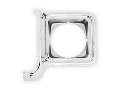 Brothers Trucks Headlight Bezel; Driver Side; Chrome (73-78 C/K10)