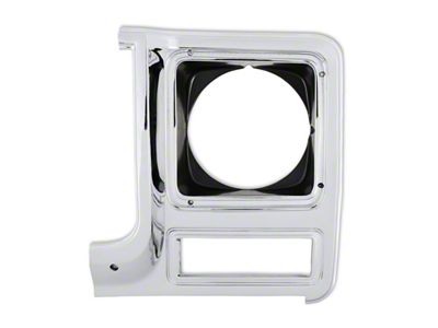 Brothers Trucks Headlight Bezel; Driver Side; Chrome (79-80 C/K10)