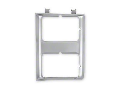 Brothers Trucks Headlight Bezel; Driver Side; Silver (85-86 C/K10 w/ Dual Headlights)
