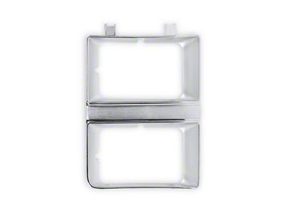 Brothers Trucks Headlight Bezel; Passenger Side (81-82 C/K10 w/ Dual Square Headlights)