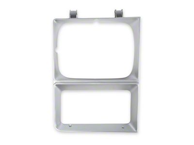 Brothers Trucks Headlight Bezel; Passenger Side; Argent Grey (85-86 C/K10 w/ Single Headlights)