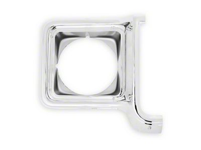 Brothers Trucks Headlight Bezel; Passenger Side; Chrome (73-78 C/K10)