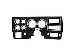 Brothers Trucks Instrument Cluster Bezel; Black/Chrome (84-86 C/K10 w/ A/C)