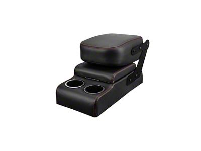 Brothers Trucks Sport Pro-Classic Custom Buddy Center Console; Black Vinyl with Black Stitching (60-86 C/K10 w/ Sport Bucket Seats)