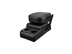 Brothers Trucks Sport Pro-Classic Custom Buddy Center Console; Black Vinyl with Blue Stitching (60-86 C/K10 w/ Sport Bucket Seats)