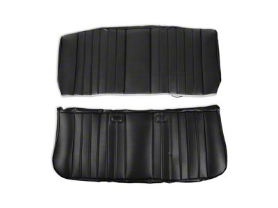 Brothers Trucks Standard Pleat Vinyl Front Seat Upholstery Kit; Black (81-86 C/K10)