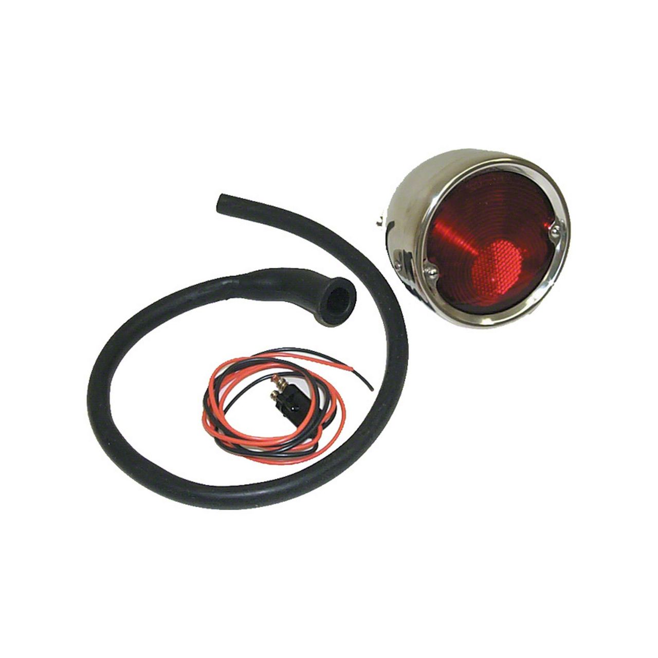 Brothers Trucks Ecklers Tail Light Assemblies; Stainless Housing; Red ...