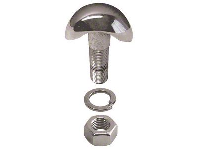 Bumper Bolt - Crescent - With Nut & Washer - Stainless Cover - 2 Long Overall - Ford Passenger