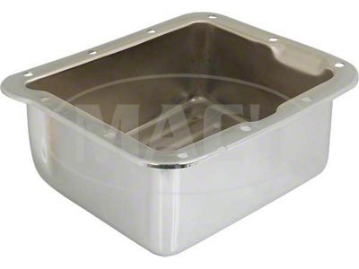 C-4 Chrome Stamped Steel Deep Transmission Pan