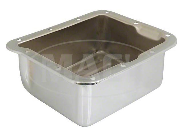 C-4 Chrome Stamped Steel Deep Transmission Pan