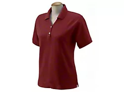 C3 1969-1972 Women's Custom Embroidered Pima Cotton Polo, Red