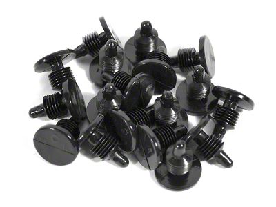 A-Arm Shield Push-In Fastener Kit; 18-Pieces (68-82 Corvette C3)