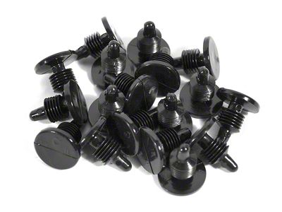 CA A-Arm Shield Push-In Fastener Kit; 18-Pieces (68-82 Corvette C3)