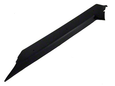 ABS Plastic Pillar Post Trim; Driver Side; Black (84-89 Corvette C4)