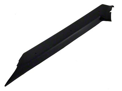 CA ABS Plastic Pillar Post Trim; Driver Side; Black (84-89 Corvette C4)