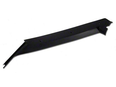 ABS Plastic Pillar Post Trim; Driver Side; Black (90-96 Corvette C4)