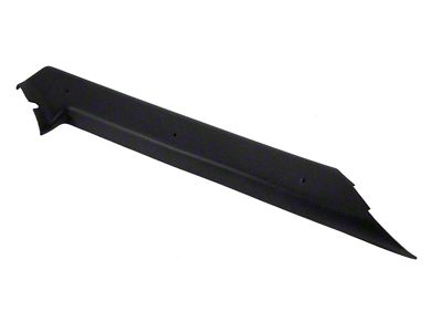 ABS Plastic Pillar Post Trim; Passenger Side; Black (84-89 Corvette C4)